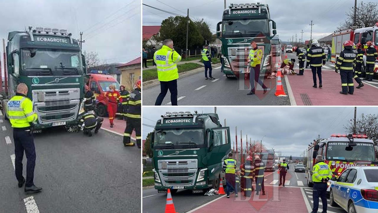 NAȚIONAL. Copilaș de doar trei anișori, ucis de un TIR, chiar pe trecerea de pietoni: fratele său, salvat de tată în ultima clipă. FOTO