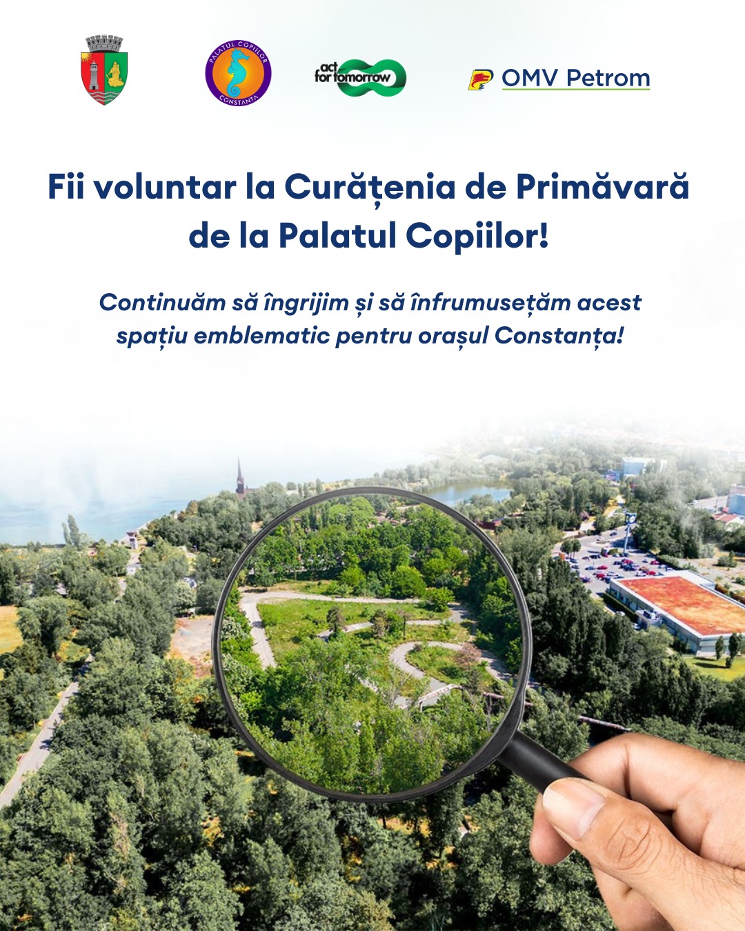 Constănțenii, invitați să ia parte la o nouă acțiune de revitalizare a spațiului verde de la Palatul Copiilor Constanța